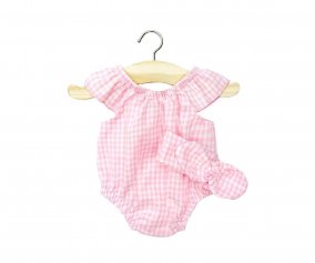 Vichy Rose Clara Romper with Headband for Gordis Doll