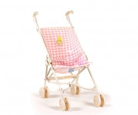 Vichy Rose Large Doll Stroller