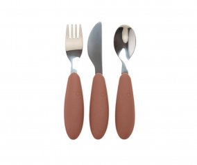Conjunto de 3 talheres BIBS Woodchuck
