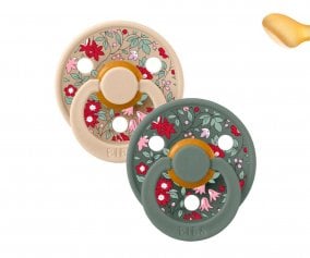 2 Pacifiers BIBS Colour Anatomical Liberty Chamomile Lawn Vanilla/Pine Mix