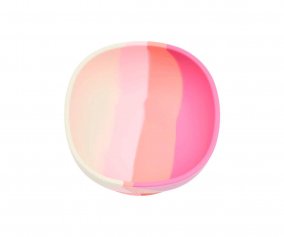 Bowl with Suction Color Splash Mauve Rose Ombre