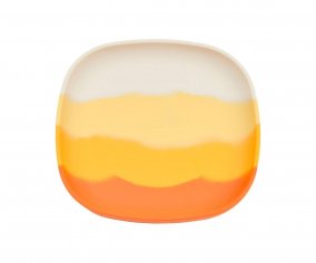 Plate with Suction Cup Color Splash Sienna Ombre
