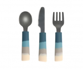 Set 3 Cutlery Color Splash Desert Teal Ombre