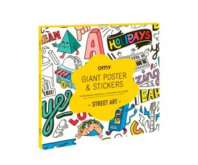 Pster XL Omy + Pegatinas Street Art