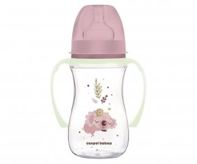 Biberon Anticolica Brilla al Buio Sleeping Koala Rosa 240ml