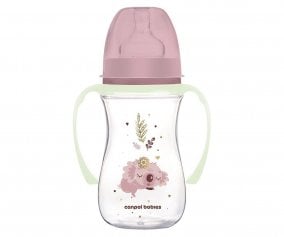 Biberon Anticolica Brilla al Buio Sleeping Koala Rosa 300ml