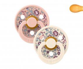 2 chupetas BIBS Color Symmetric Eloise Blush Mix