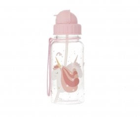 Garrafa Plstico Infantil Personalizvel Magical Unicorn