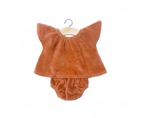 Marsala Velvet Top and Panty Set for Gordis Doll