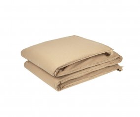 Wabi-Sabi Crib Protector with Zipper Sesame