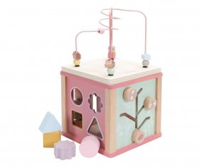 Cubo de Actividades Flor Rosa