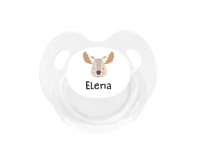 Succhietto Personalizzato Retro Bianco Renna