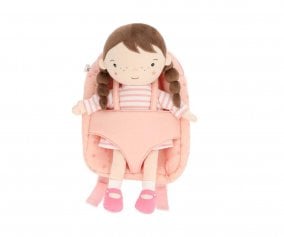 Mueca Lola con Mochila Strawberries Rosa