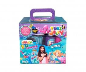 Set Gelatina 6 Colores y Pequeo Acuario Sirena