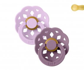 2 Sucettes BIBS Boheme Violet Sky/Mauve