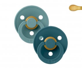 2 Sucettes BIBS Colour Symtric Island Sea/Forest Lake