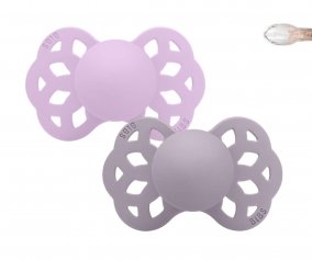 2 Sucettes BIBS Infinity Symmetric Sky Violet/Mauve