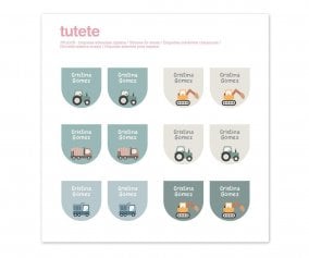 12 Etichette Adesive Scarpe Trucks