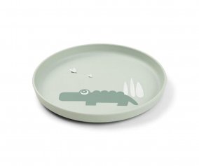 Plate Foodie Croco Green
