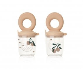 Alimentador de silicone Miranda Pack 2 Peach/Sea Shell