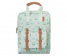 Blue Personalised School Surf Backpack