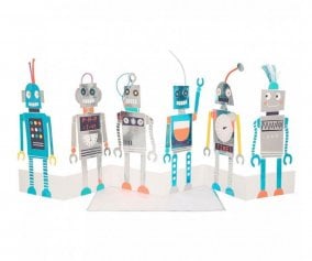 Tarjeta de Cumpleaos Robots