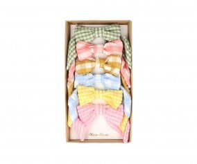 6 Clips de Pelo Gingham