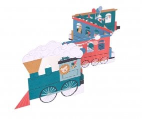 Tarjeta de Cumpleaos Train