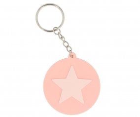 Portachiavi Silicone Tutete Star Coral Pink