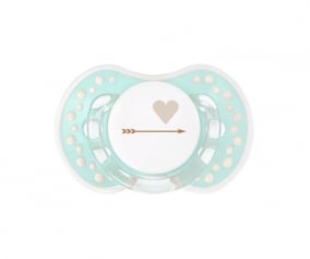 1 Chupete Personalizado LOVI Corazn Verde