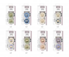 Lot de 16 Sucettes de la Collection BIBS Studio avec Prsentoir Cadeau