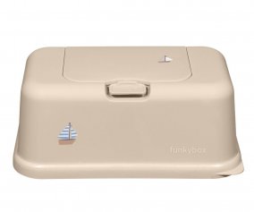 Caixa Toalhitas Funkybox Barco Beige