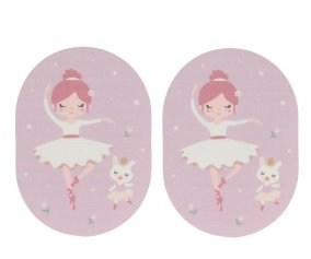 2 Iron-On Patches for Clothing Ballet