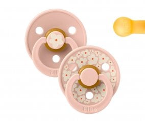 2 Sucettes BIBS Studio Colour Round Jasmine Blush Mix