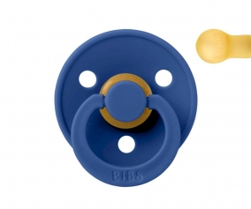 Sucette BIBS Colour Round Cornflower dans un Sac