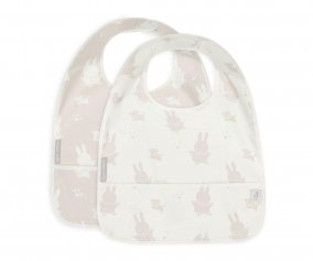 2 bavoirs impermables Miffy & Snuffy Sable