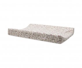 Housse pour matelas  langer en jersey floral rtro
