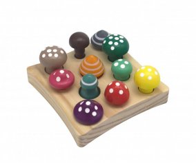 Gioco Funghetti di Legno