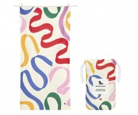 Toalha de praia L Microfibra Cabana Doodle Mood Personalizvel
