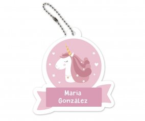 Portachiavi Personalizzato Magical Unicorn