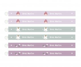 6 Personalised Ballet Clothes Hanging Ribbons