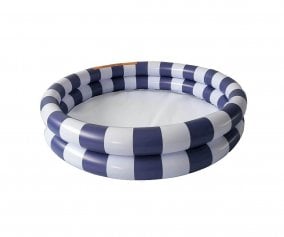 Piscina Gonfiabile Piccola Stripes Blu-Bianco