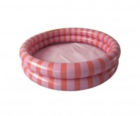 Piscina Gonfiabile Piccola Stripes Arancio-Rosso