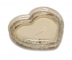 Inflatable Pool Transparent Heart Glitter