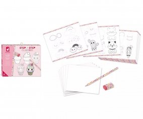 Caixa de Desenho Criativa para 20 modelos Kawaii