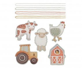 Tarjetas Para Enlazar Cordones Little Farm