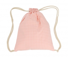 Sacca Zaino Personalizzabile Nordic Check Blush