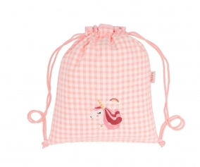 Mochila Saco Vichy Magical Unicorn Personalizable