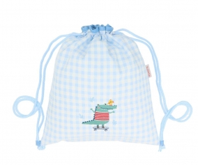 Mochila Saco Vichy Croc Personalizable