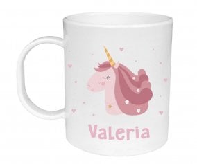 Chvena de plstico Personalizada Magical Unicorn